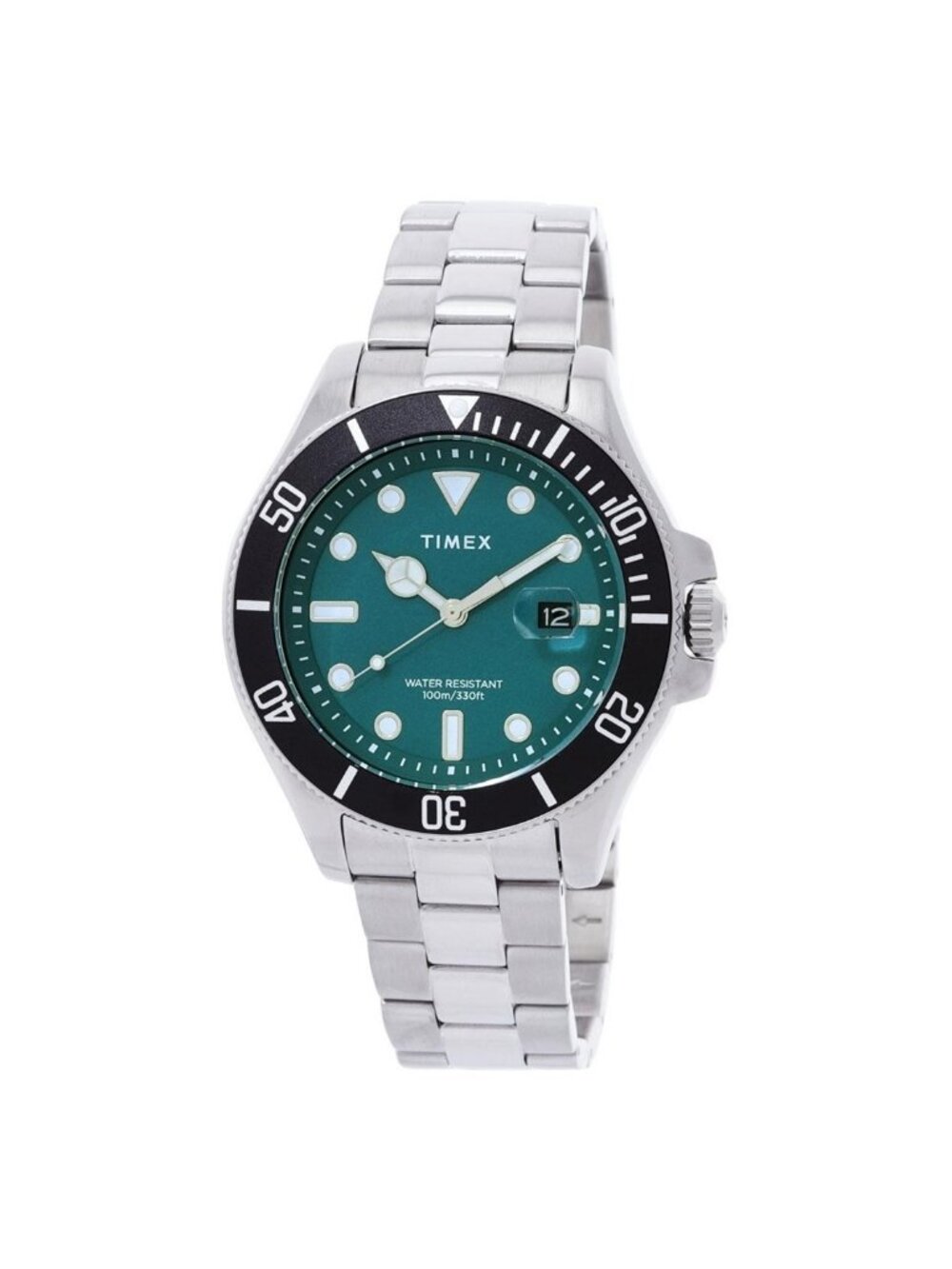 NWT Timex Harborside Coast Quartz Green Dial Men's Watch TW2V91900